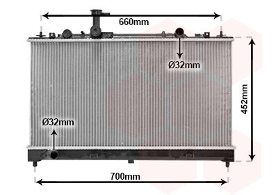 VAN WEZEL Radiators, Motora dzesēšanas sistēma 27002164